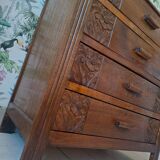Art Deco chest of drawers, vintage antique furniture