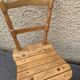 Set of 4 Vintage Beech Chairs Bistro Country Feet Compass