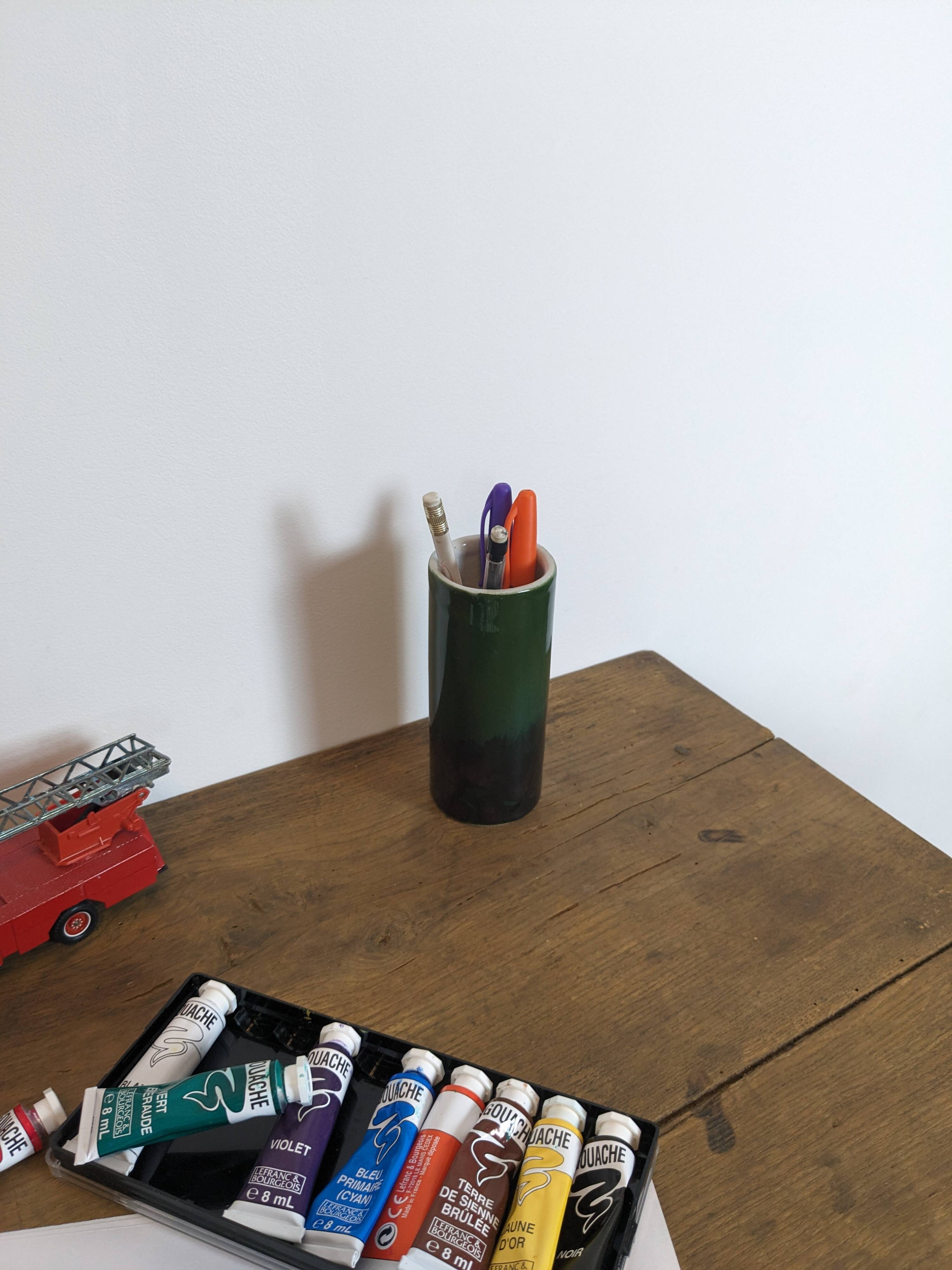 Vintage Fat Lava Vase