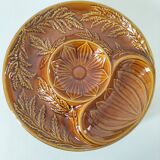 Trio of vintage Sela Portugal barbotine plates from the 60s