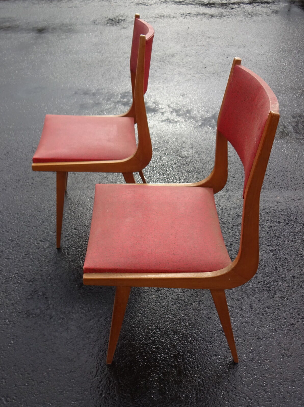 Ensemble de 6 chaises des années 50