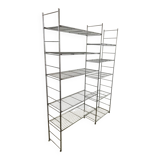 Old modular metal shelf vintage bookcase 10 design shelves from the 80s