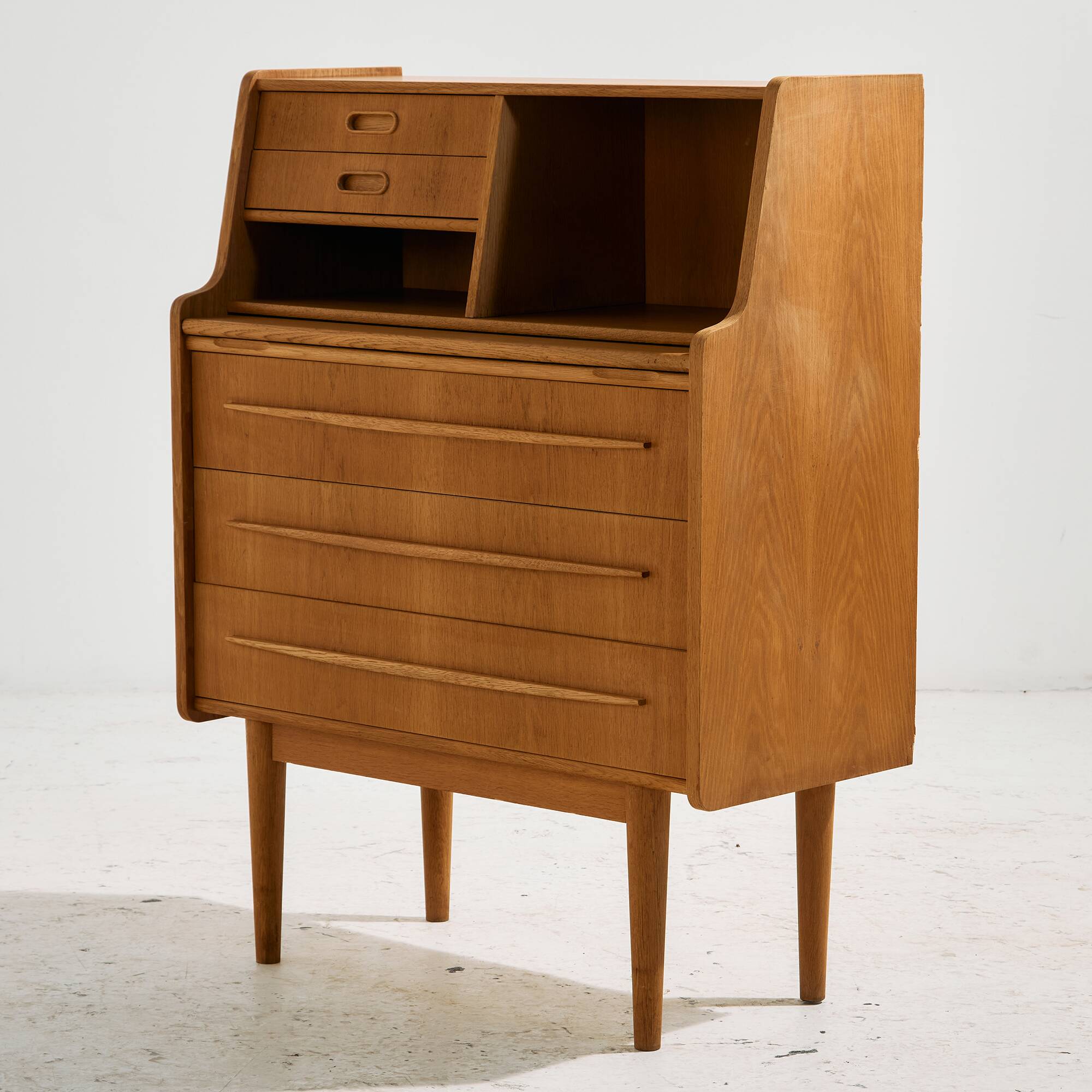 Danish oak bureau desk