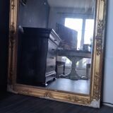 Miroir ancien doré style Louis XVI