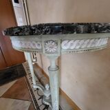 Louis XVI period console – Carved wood & Sainte-Anne marble – 18th century