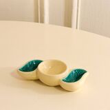 Condiment stand in slip, Verceram, Green, 1960