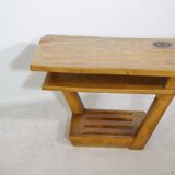 Mid-Century Elmwood Coffee Table in Solid Wood, Germany, 1960s