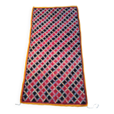 Black and red damier rug 110cm x 210cm