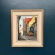 Original Swedish Oil on Panel - "Alley" by Knut Norman - Signed - Vintage and Framed - 59 × 46 cm (23.2" × 18.1")
