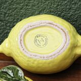 Slush mustard pot, lemon shape