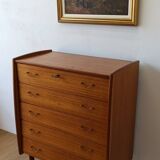 Teak Dresser with 5 drawers Norway, 1960s.
