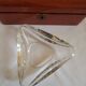 Val St Lambert Crystal Pocket Ashtray