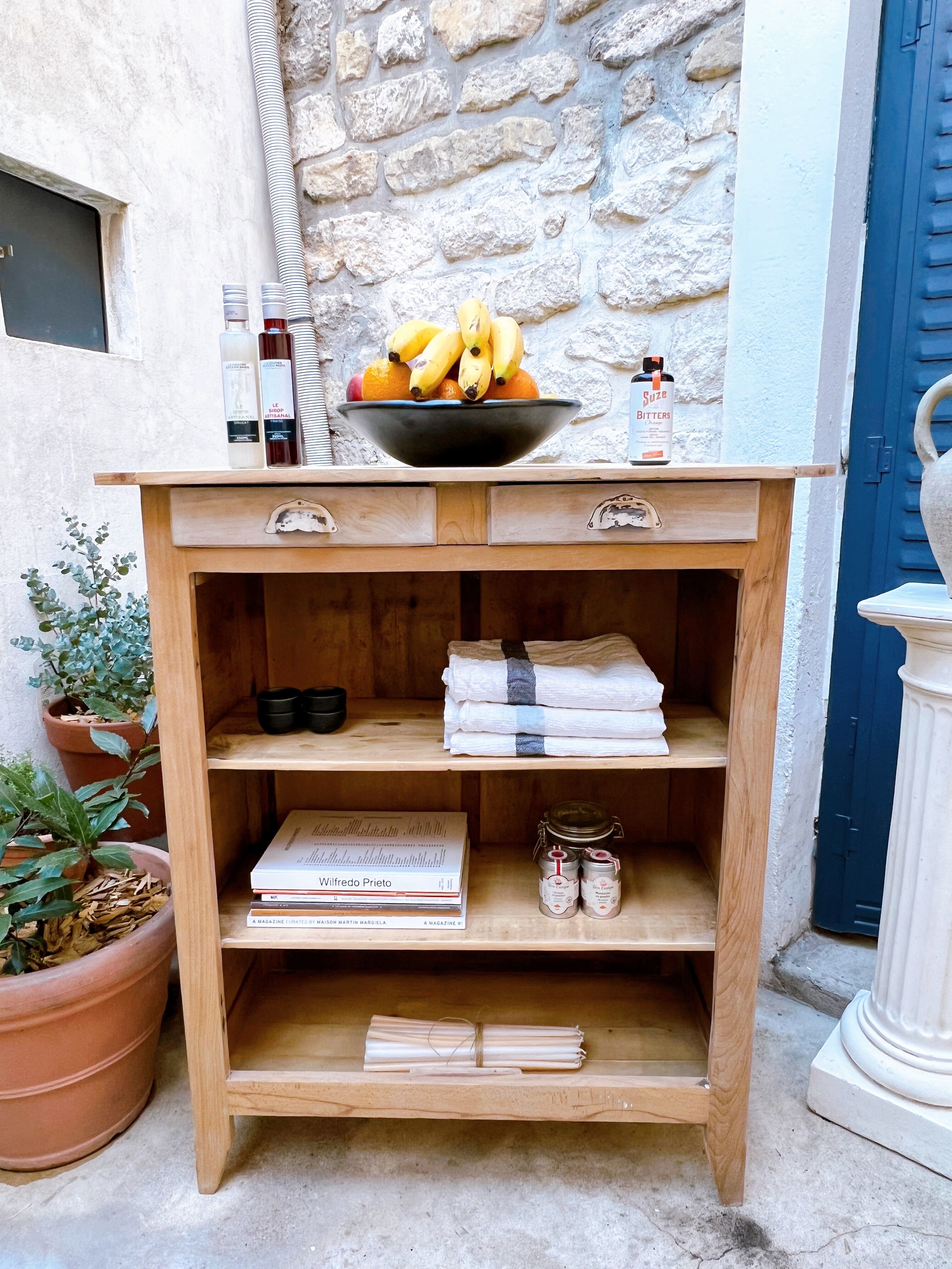 Parisian buffet without doors