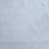 Embroidered damask square sheet