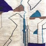 Moroccan Berber carpet Beni Ouarain with colorful patterns 2.32x1,66m
