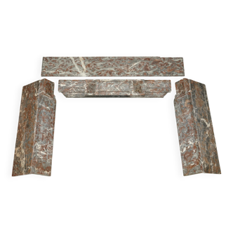 Antique marble fireplace in Saint Remy, Louis XVI style.