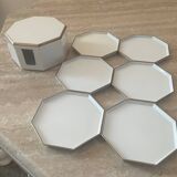 Melarti octagon coaster set 70s