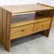 Low furniture Maison Regain solid elm 1960 with drawer