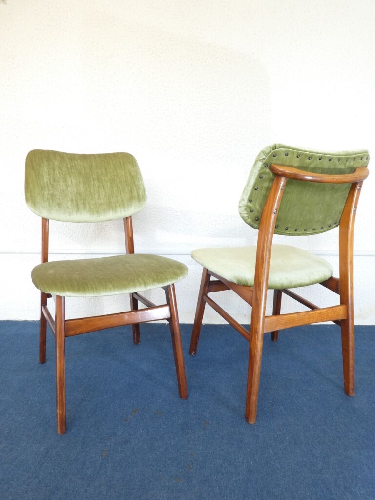 Pair of Scandinavian chairs, 50s