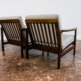 Pair of Restored Beige B-7522 armchairs by Zenon Bączyk, 1960’s