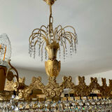 Waterfall chandelier with crystal tassels