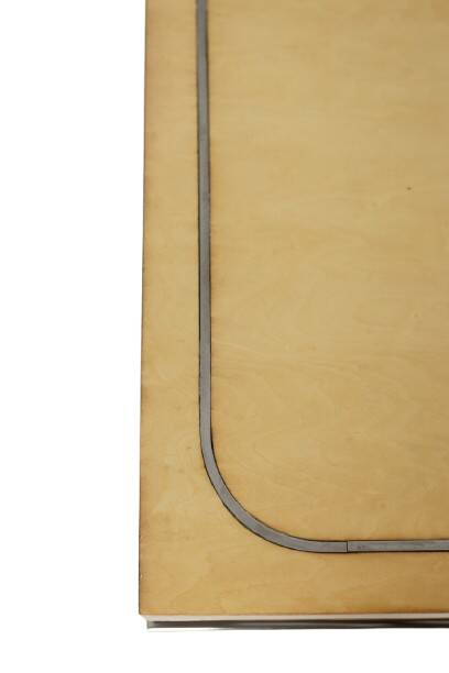 Enfilade à 4 portes en bois de bouleau. Années 1970.