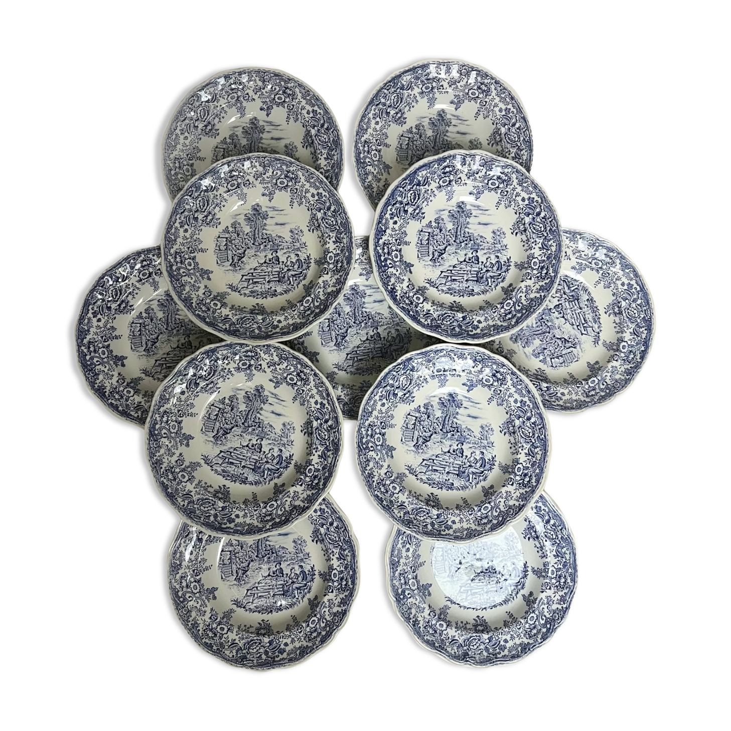 Cottage plates, Luneville