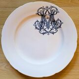6 Longwy dinner plates (25cm)