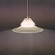 Lampe suspendue en verre opale, de la verrerie danoise Holmegaard, années 1980