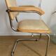Fauteuil cesca b64 en skaï beige Marcel Breuer