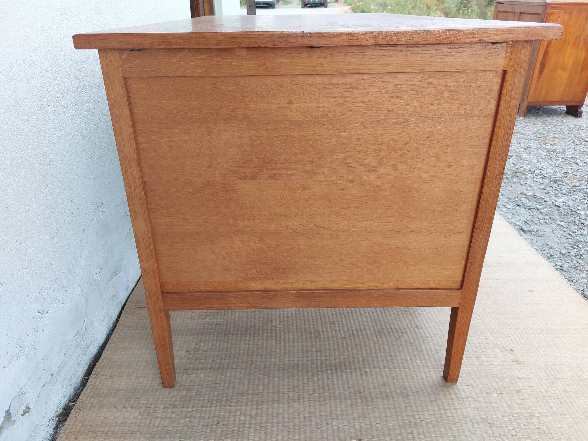 solid wood desk, 1970s