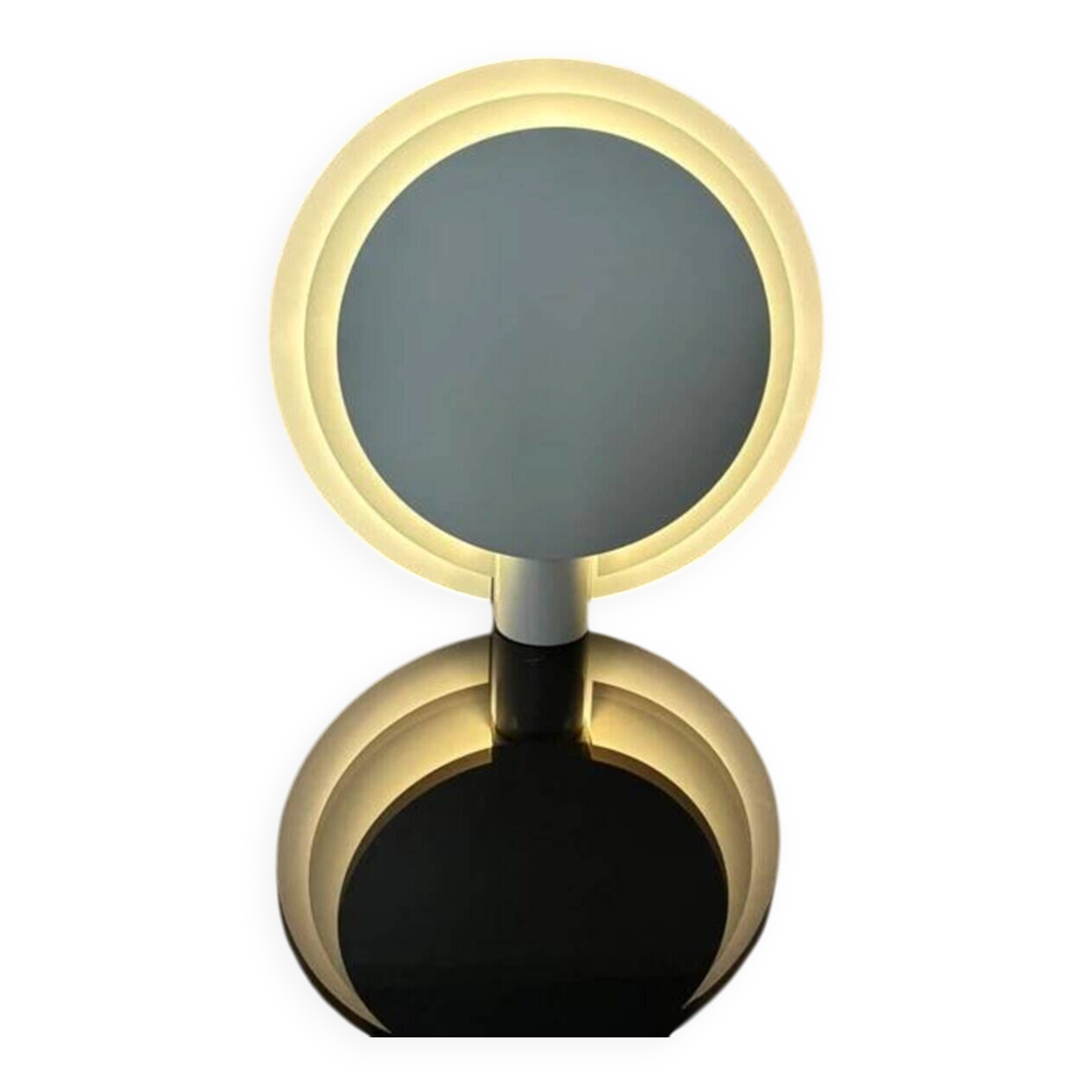 Lumiance Planeta wall lamp by Chris Hiemstra, cream aluminium, 1980s