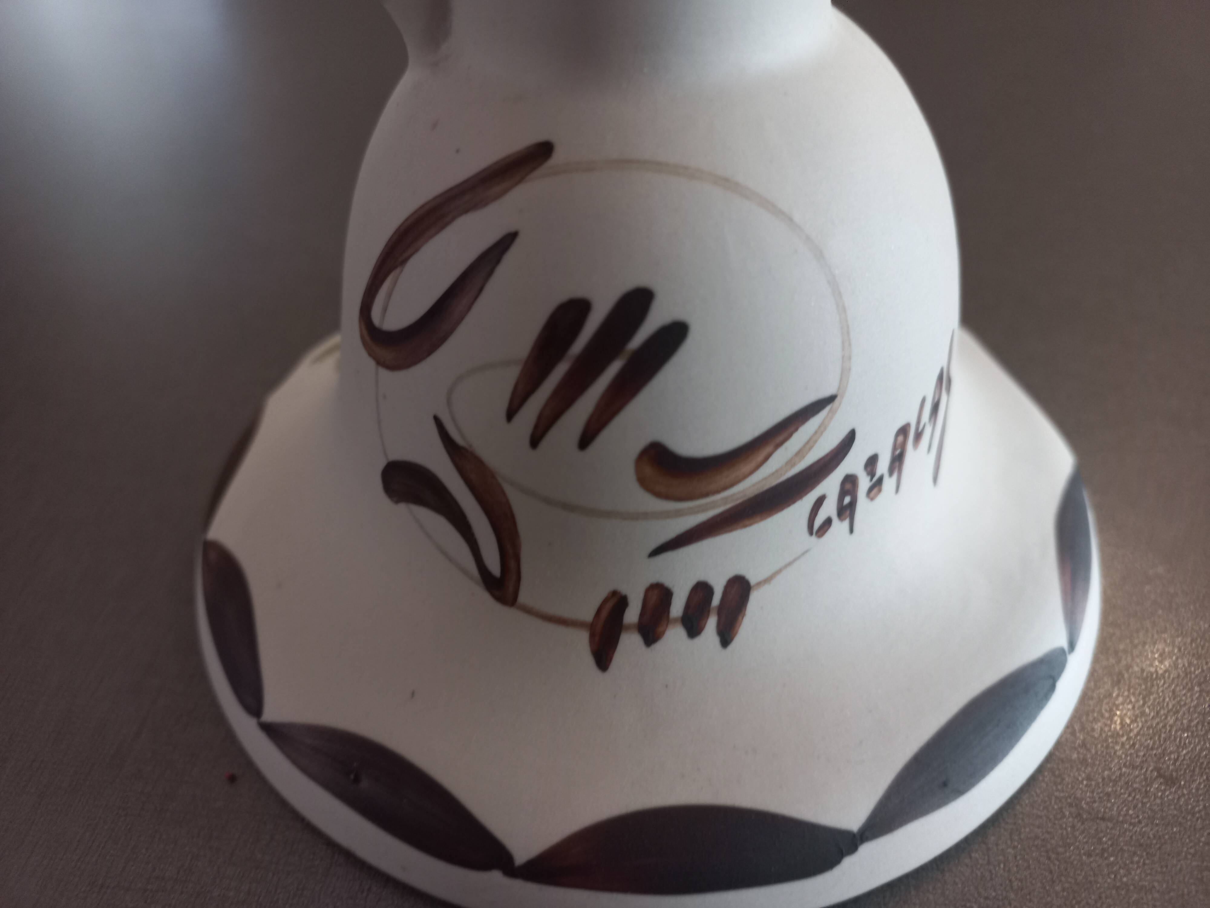 Candle holder signed Cazalas