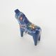 Handpainted blue Nils Olsson, "Dala" horse, Sweden 1960's