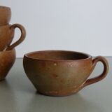Set of 4 stoneware cups