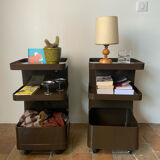 Vintage 70s serving trolleys