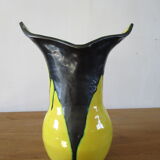 Free form vase signed Beauvais 70s