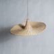 Small suspension, rattan luminaire in hat shape D:60cm