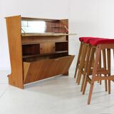 Danish design dry bar set by Johannes Andersen for Skaaning & Søn
