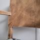 Restored brutalist style armchair