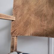 Restored brutalist style armchair