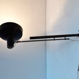 Black metal multi-adjustable wall lamp for Hiemstra Evolux, 1960's