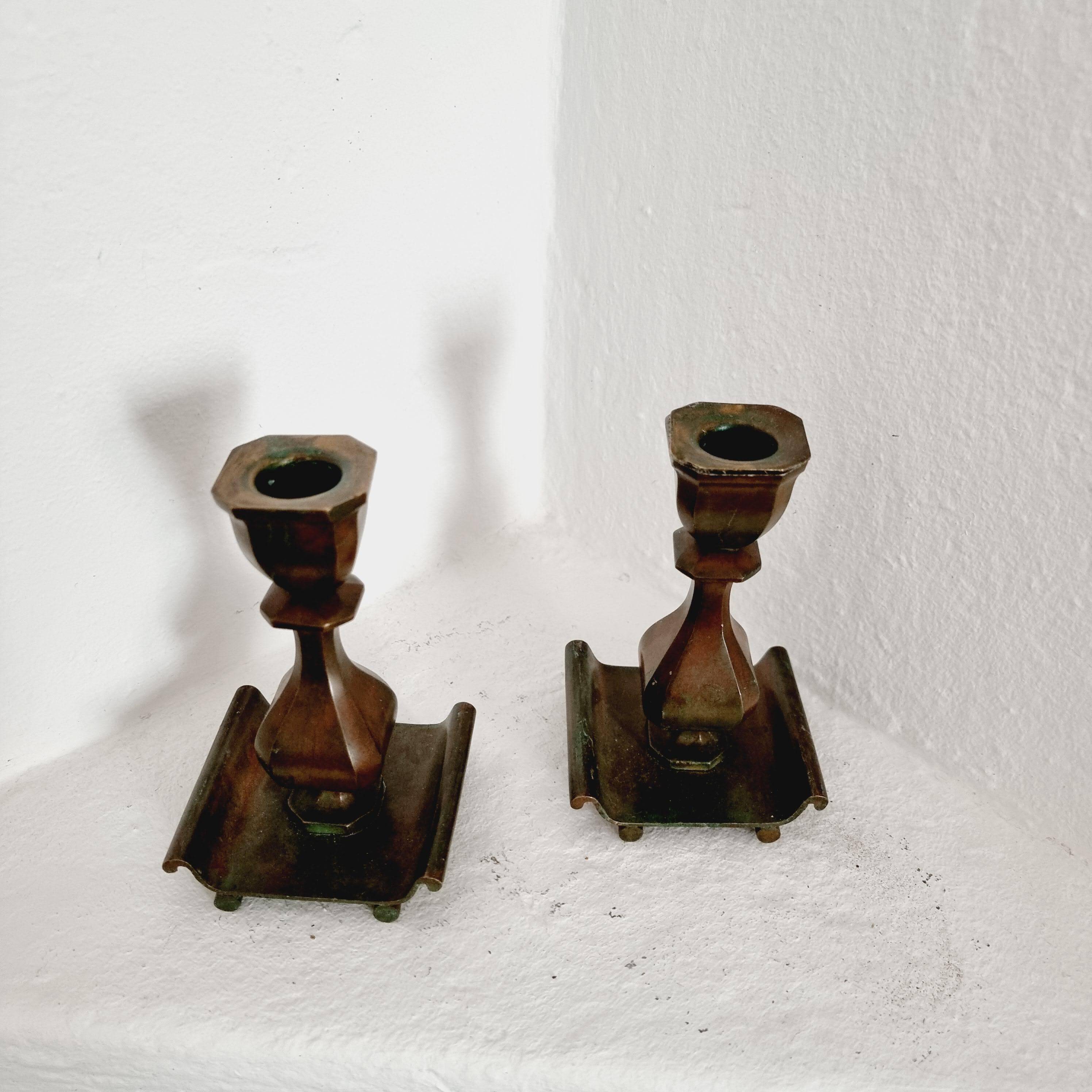 Sune Bäckström, bronze chandeliers, solid bronze, Swedish grace / Art Deco