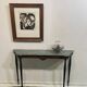 Elegant marble and rosewood console table, Italy, 1950s
