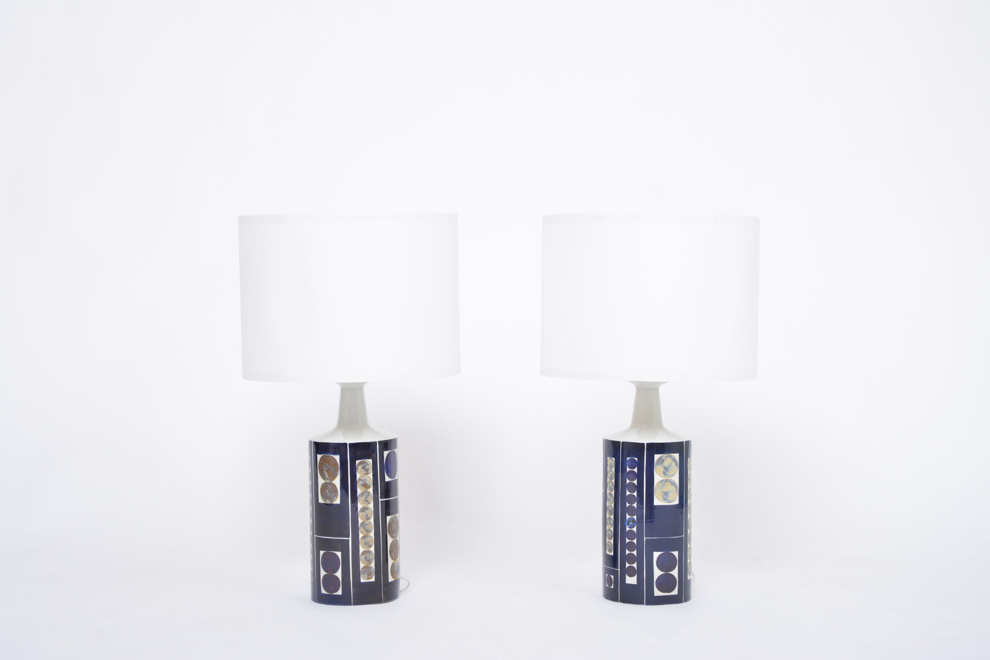 Pair of Royal 7 Midcentury Table Lamps by Ingelise Koefoed for Fog & Mørup