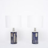 Pair of Royal 7 Midcentury Table Lamps by Ingelise Koefoed for Fog & Mørup