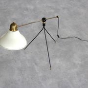 lampe de sol vintage | lampe | laiton | années 1960