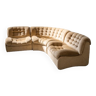 Modular sofa semicircle '70, F.lli Carloni set of 3