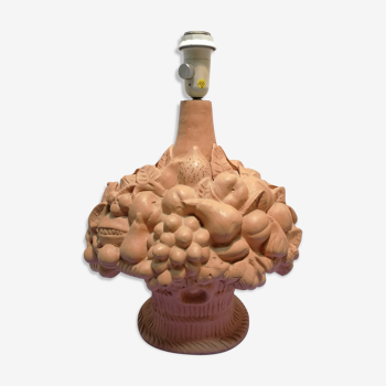 Terracotta fruit lamp 1970