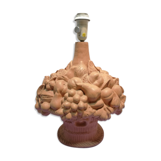 Terracotta fruit lamp 1970